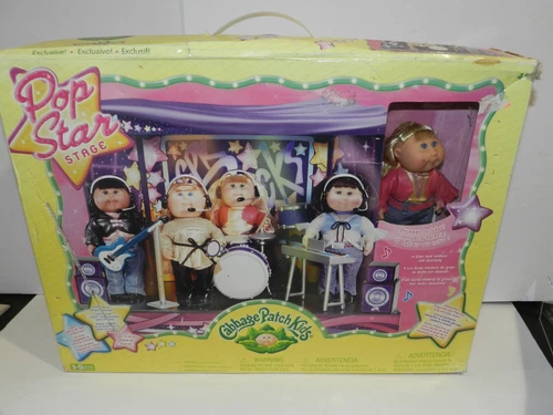 Cabbage Patch Kids Pop Star Stage Set Drummer Doll Included New vintage 2005