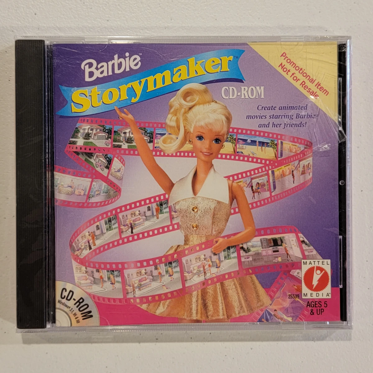 Barbie Story Maker CD ROM PC 1999 5 VIDEO GAME BRAND NEW w SLIGHT DAMAGE