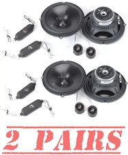 2 Pair Infinity PR603CF 6-1/2" 2 Way component Speakers  Car Audio System 150W
