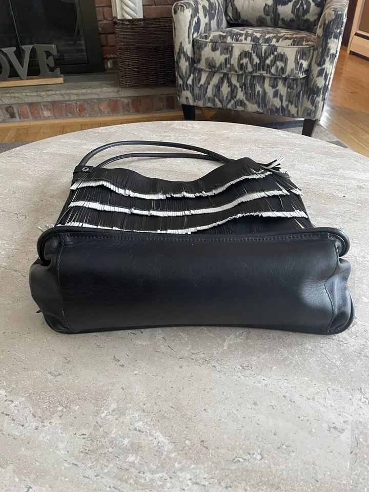 Bolso de hombro Proenza Schouler de cuero con flecos Foto 3 de 4