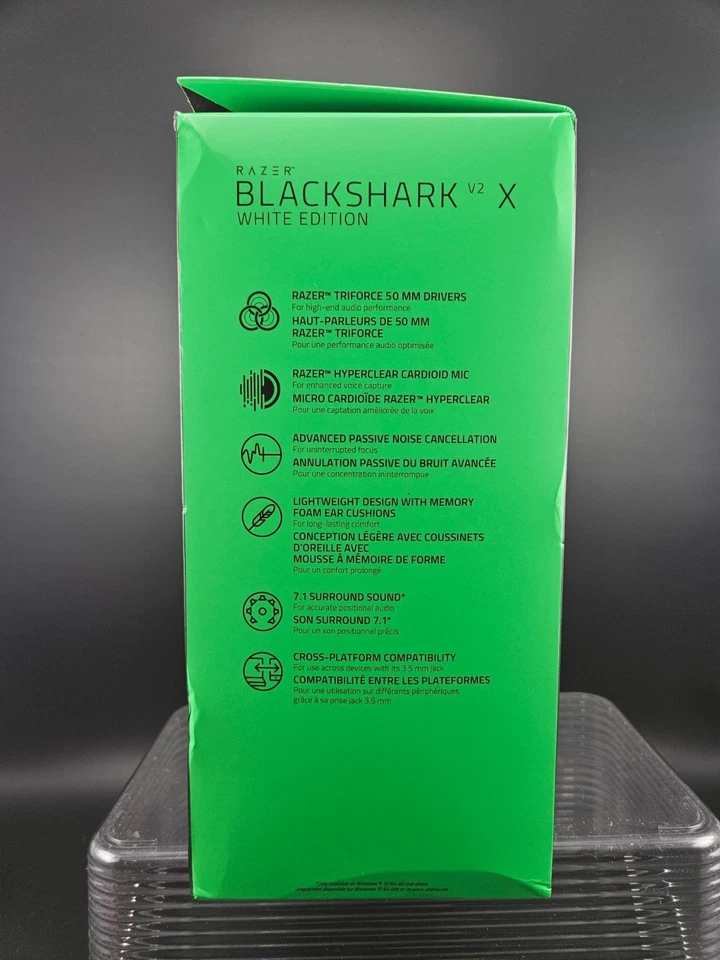 Razer BlackShark V2 Pro Wireless Over Ear Gaming Headset White Noise Cancelling - Image 2 of 4