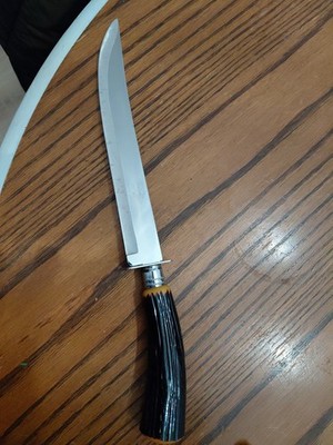 Royal Brand Cutlrey Stainless Steel Sheffeld England Knifr Stag Handle