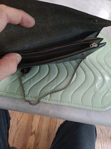 Leather Biker 8" BILLFOLD/WALLET w/ Chain, BLACK EMBOSSED - Picture 13 of 16