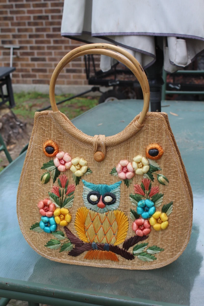 Bolso De Mano Zabry Con Asas De Bambú Mujer | ® Colecciones Pasadas