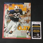Sports Illustrated O.J. Simpson Signed Cover Vintage Buffalo Bills AUTO JSA HOF