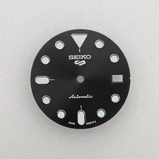 Seiko Watch Dial Black/Blue NH35/NH36/NH34 Movement 28.5MM