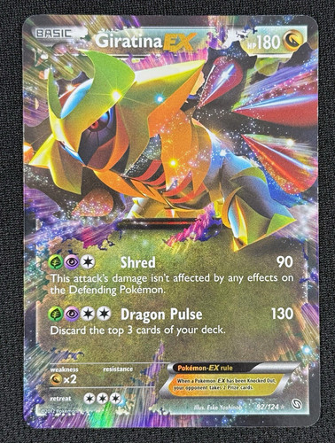 2012 Pokemon Giratina EX 92/124 Dragons Exalted Holo Ultra Rare LP