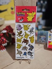 2000 Vintage Pokemon Sticker Sheet - Mewtwo, Chansey, Pikachu  Abra - C248C