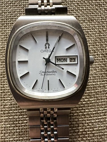 OMEGA Seamaster Automatic Day Date 1977 1020 166.02162 TV Dial Watch