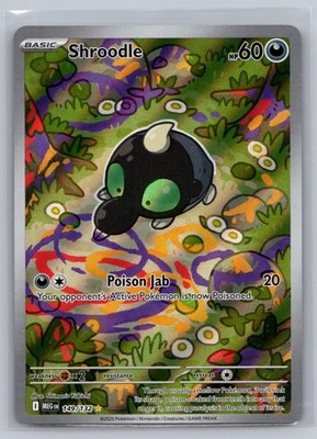Shroodle 149/132 Illustration Rare Mega Evolution Pokemon Near Mint