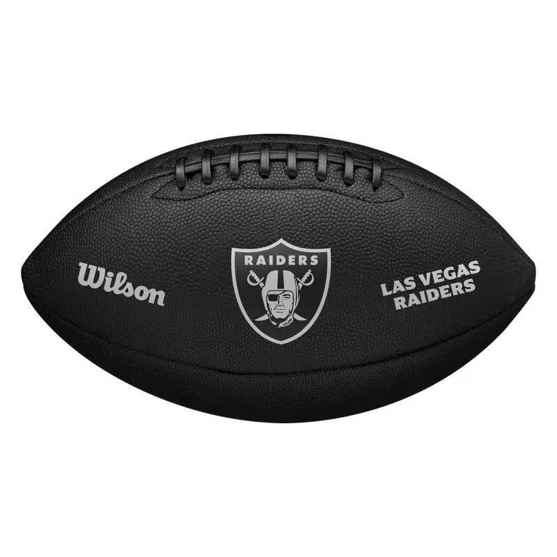Ballon de football américain Wilson NFL Las Vegas Raiders édition collector finition métallique