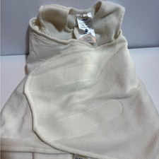Halo SleepSack Swaddle Newborn 0-3M Cream Micro Fleece Adjustable Wrap Blanket