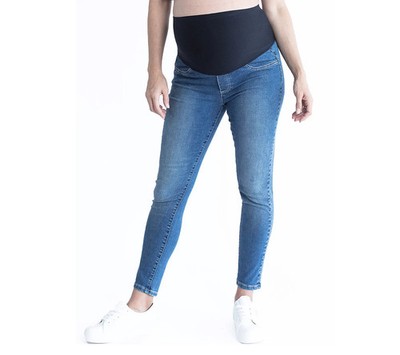 Blooming Women Over the Bump Maternity Slim Jeans Small Denim Blue