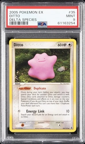 2005 POKEMON EX DELTA SPECIES #35 DITTO PSA 9