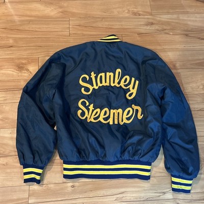 Vintage Holloway Stanley Steemer Men's Satin Bomber Jacket Size XXL
