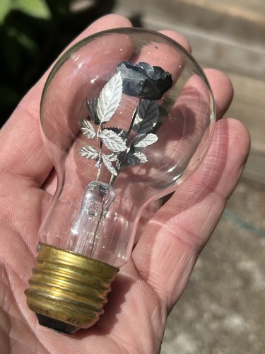VINTAGE AEROLUX BLACK ROSE BULB PARTIALLY WORKING