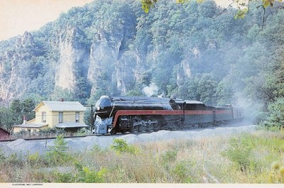 Norfolk Western 611 Roanoke 87 Eggleston Steam Passenger Train Vtg Mag Cutout