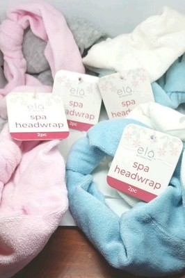 8 ela accessories headwrap twist style spa 8 total blue pink grey white headband
