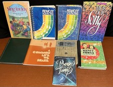 Seventh-day Adventist vintage youth Music Books, lot of 9, mostly out of print