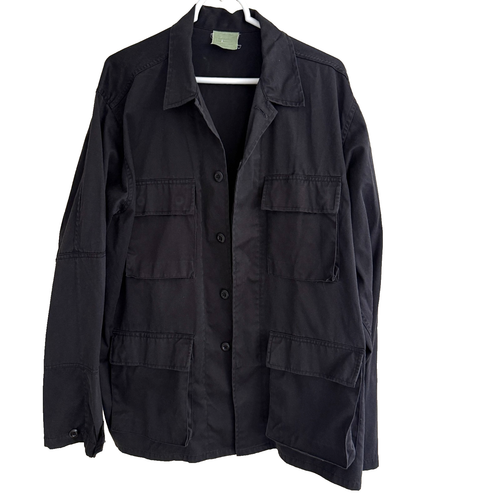 MILITÄR US ARMY BDU KAMPFJACKE HERREN XL 52"x31" SCHWARZ LEICHT POLY BAUMWOLLE - Bild 18 von 19
