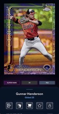 DIGITAL TOPPS BUNT Gunnar Henderson GILDED 25 SUPER RARE Read