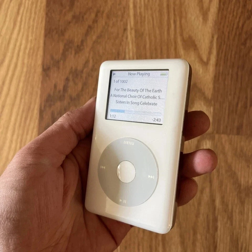 Apple iPod Classic 1/2/3/4ª Generación Blanco Batería Nueva Buen Lote Regalo Foto 4 de 4