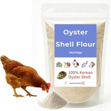  Oyster Shell Flour 1lb   Finely Ground Calcium Material for Chickens, Ducks...