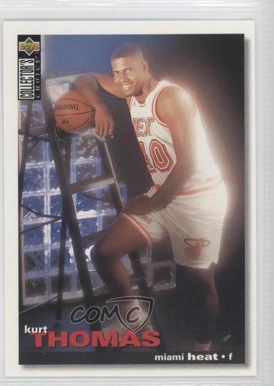 1995-96 Collector's Choice International French II Kurt Thomas #55 Rookie RC 2u3