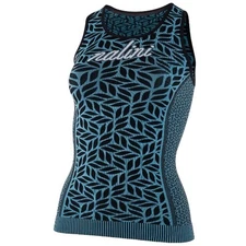 New Nalini Seamless Lady Tank sleeveless base layer women blue/black (42