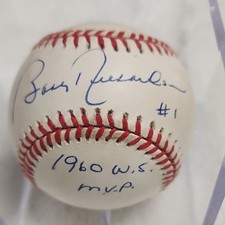 Bobby Richardson Signed Baseball 1960 WS MVP Yankees Auto w/ COA