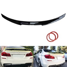 Heckspoiler Kofferraum oben Flügel Lippe Schwarz Glanz Für BMW 5er F10 2010-2017