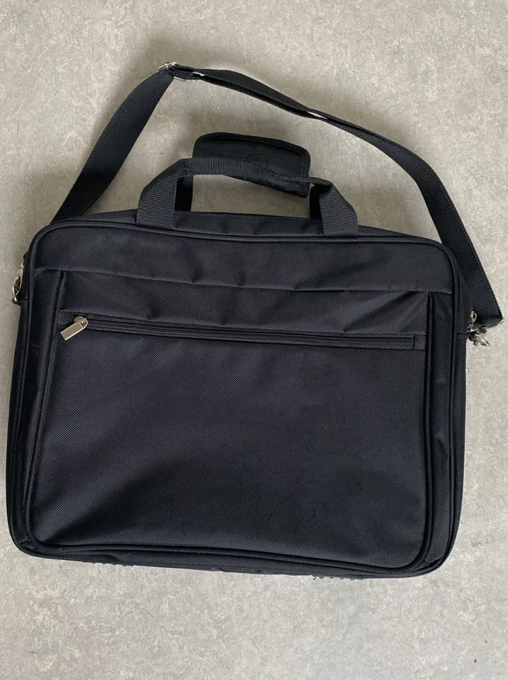 Laptop Bag Toploading 35x43cm Black 4 Zipped Compartments Many Inside Pockets - Image 2 of 4