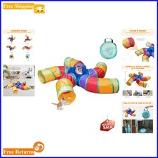 Durable and Portable Cat Tunnel with Play Ball - Ideal for Kittens and Bunnies