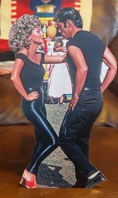John Travolta & Olivia Newton-John ''Grease'' Movie Tabletop Display Standee 10''