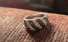 Vintage 925 Sterling Silver Marcasite Ring