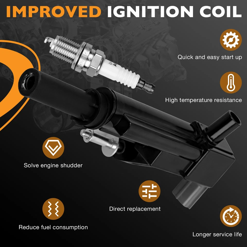 Spark Plug and Ignition Coil Ignition Wire for 2009 Dodge Durango V6 3.7L UF640 — 第 2/4 张图片