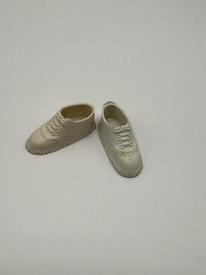 Vintage Ken? Doll White Sneakers Gym Shoes Hong Kong Mattel Barbie (A) Clone