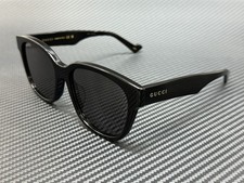 GUCCI GG1430SK 001 Black Grey Men's Large 57 mm Sunglasses