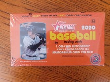AUTOGRAPH(S)! 2020 Topps Heritage Minors Factory Sealed HOBBY Box CAL RALEIGH?