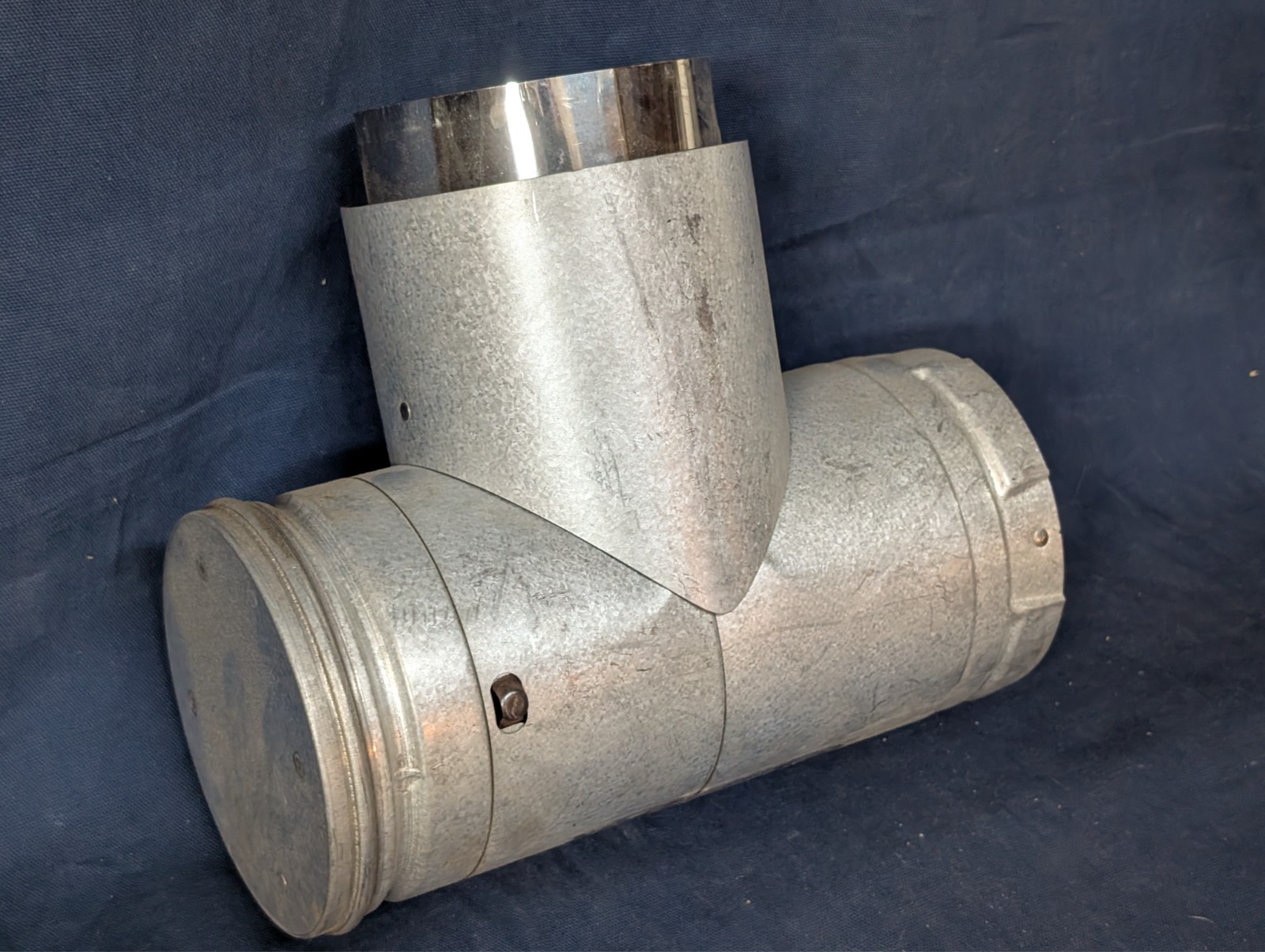 DuraVent 4PVP-TAD1 PelletVent Pro Type L Chimney Adapter Tee with Clean-Out Cap