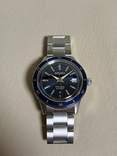 Seiko Presage SARY223 Date St.Steel Blue Silver 23jewels Automatic Mens Watch