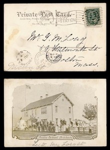 DR WHO 1906 CANADA RICHIBUCTO NB POSTCARD TO USA R82148