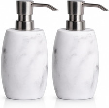 Resin Soap Dispenser Set 2, Refillable Hand Soap Dispenser