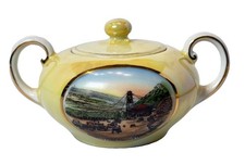 MOHAWK TRAIL MA Massachusetts Souvenir HAIRPIN TURN Porcelain TRINKET JAR