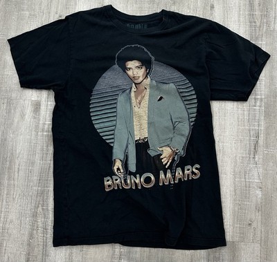 Bruno Mars Moonshine Jungle Tour 2013 T-Shirt Black Double Sided Concert Tee
