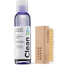 Shoe Cleaner 2-Piece Set Deep Cleaning Solution Durables Brush 4oz