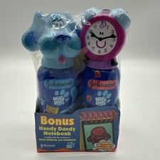 Vintage 2000 PBS Blue  s Clues Johnson's Bubble Bath Shampoo  Notebook NOS New