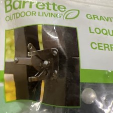 New Barrette  Fence Gravity Latch Black