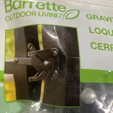 New Barrette  Fence Gravity Latch Black