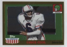 2005 Topps All American Retired Edition Chrome Gold /555 Chuck Cecil #72 6l2